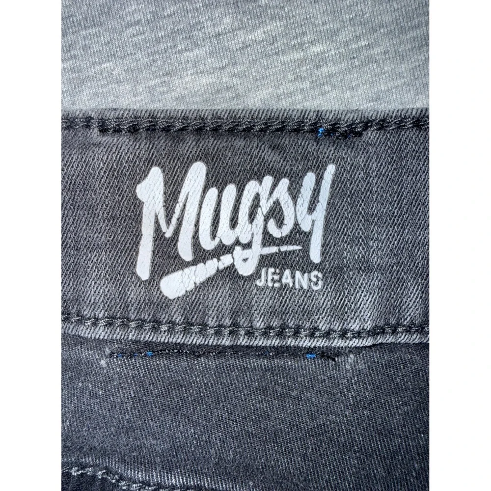 Mugsy Willys Mens Slim Straight Jeans Charcoal Gray Size 35 Strechy Buttery Soft